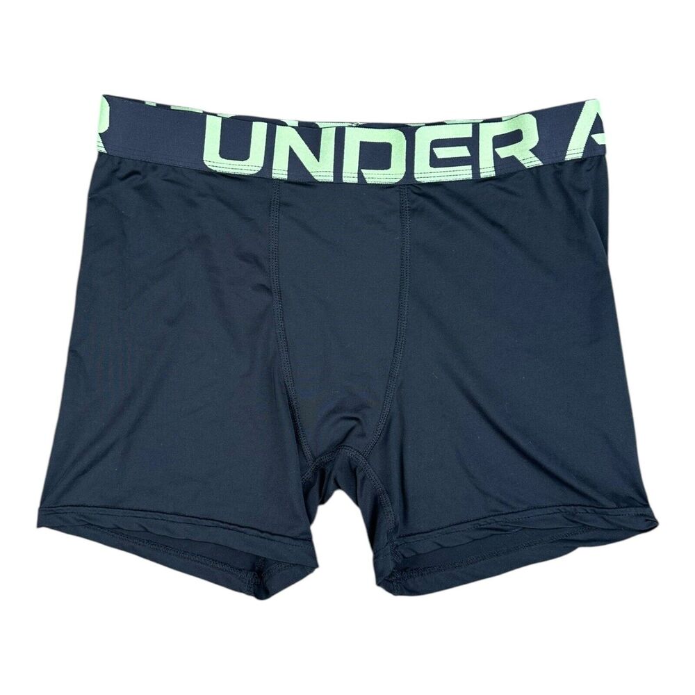 Under Armour Shorts Boys Youth Large Black Baselayer Training Athletic Kids